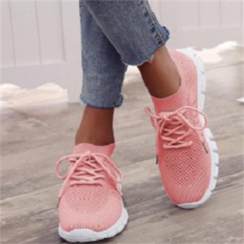 Women's Black Knit Sneakers with White Sole for Running and Casual Wear 15