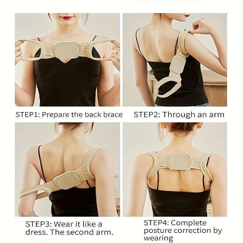 Hunchback Correction Belt, Back Sitting Posture Correction Belt, Shape Correction Device, Adjustable For Adult Students To Prevent Hunchback4