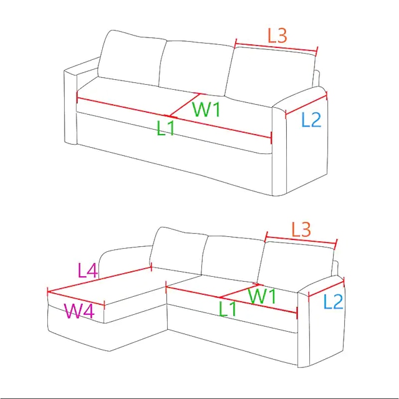 Chenille Sofa Mat Sofa Cover Couch Slipcover Anti-Cat Scratch Sofa Seat Pad Sectional Cover for Armchair Loveseat 4 or 3 seater L shape for Kids,Pet,Cats(Not Sold By A Set)3