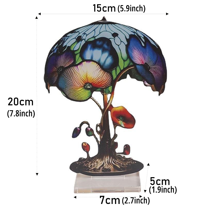 Mushroom Decoration Acrylic Double-sided Desktop Decoration Flowers Octopus Snail Plants Handicraft Decoration Home Office Decor2