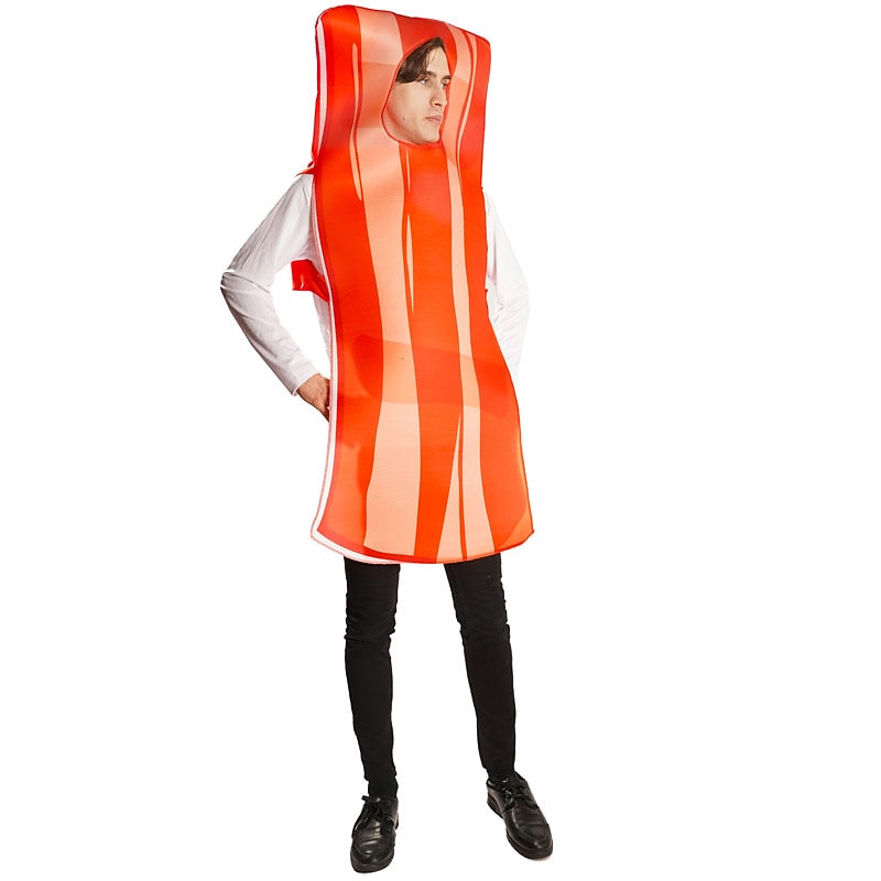 Couples Egg Bacon Strip Funny Costumes Halloween Group Couples Costumes Men's Women's Movie Cosplay Cosplay Costumes Funny Costume Yellow Red Leotard / Onesie Halloween Carnival Masquerade4