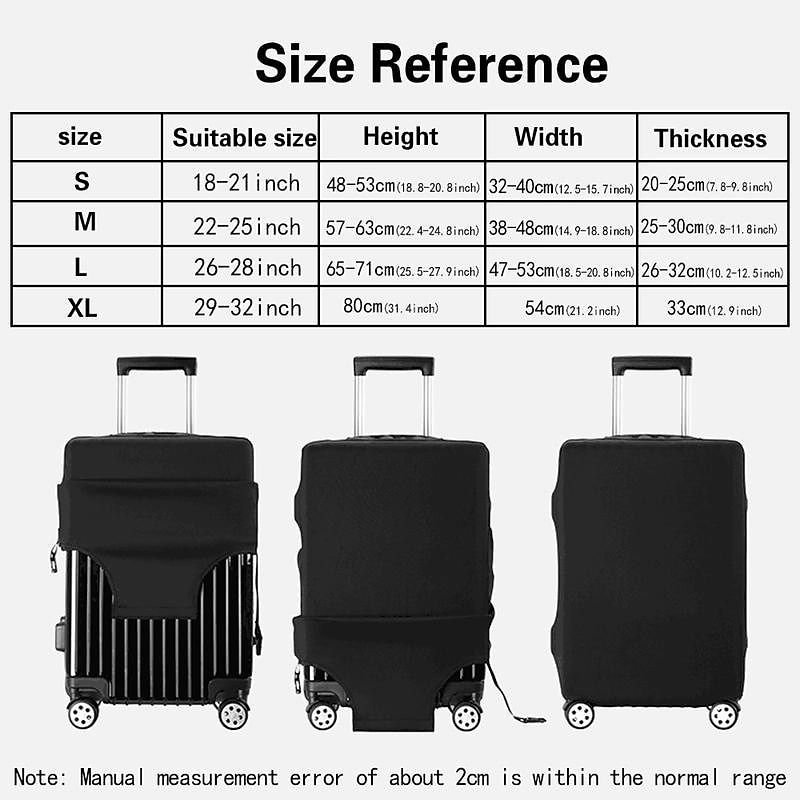 Durable Travel Luggage Cover, Dacron Elastic Suitcase Cover Protector, Foldable Washable Luggage Cover Protector2