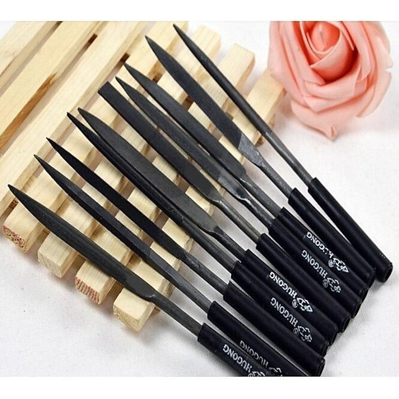 10pcs Needle File Set Files For Metal Glass Stone Jewelry Wood Carving Craft S8KCA642