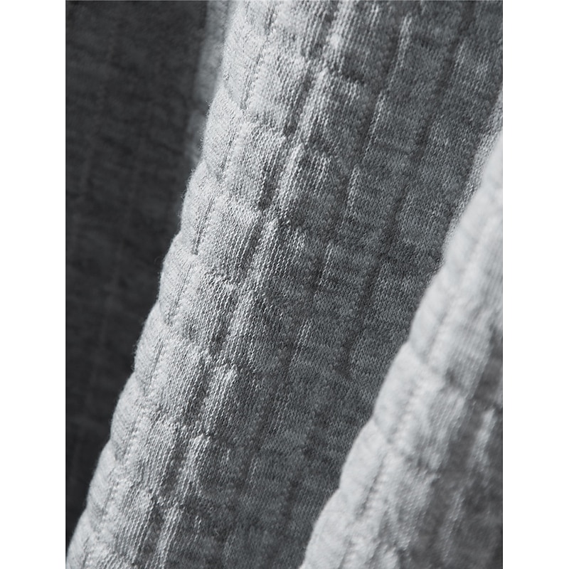 Men's Waffle Tee Waffle Shirt T Shirt Tee Top Long Sleeve Crew Neck Summer Plain Fashion Designer Basic Vacation Street Going out Black White Gray Top Tee for Men4