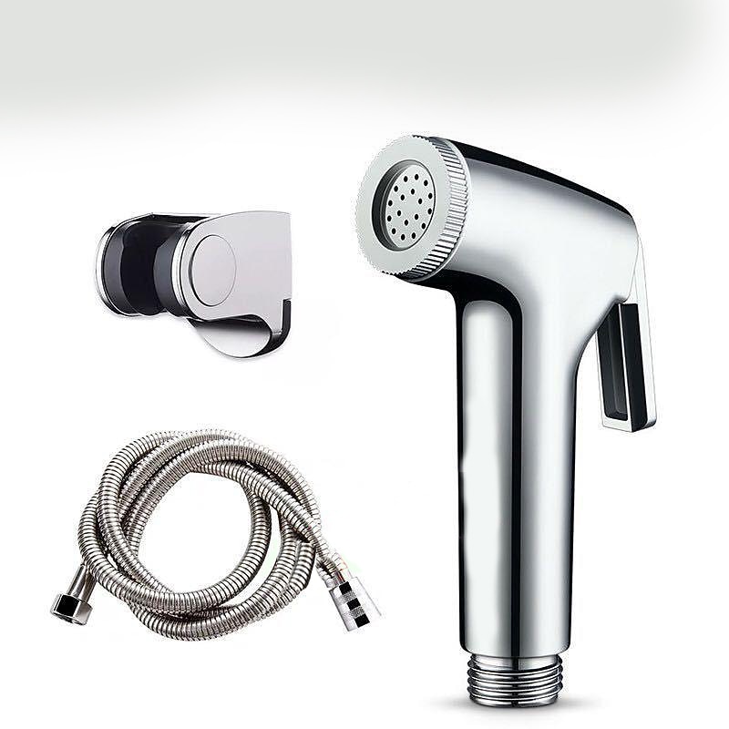 Bidet Sprayer for Toilet with Hose1.5m, Wall Mounted Handlheld ABS Spray Head, Shattaf Diaper Cleaning Set for Personal Hygiene