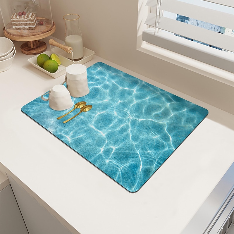 Table Mat Draining Mat Bar Heat iInsulation Non-slip Mat Household Kitchen Utensils Drying Mat