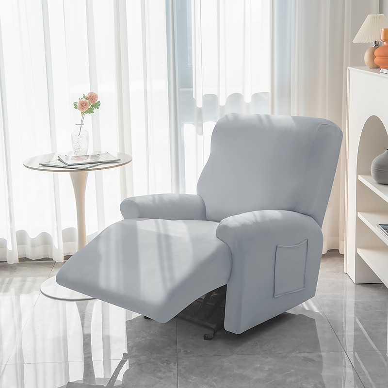 Recliner Cover Arm Chair Burgundy Recliner Covers Slipcover Stretch Couch Cover Washable Chair Cover Protector for Dogs Pet(1 Backrest Cover, 1 Seat Cover, 2 Armrest Cover)