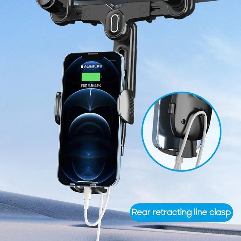Universal Car Rearview Mirror Phone Holder Rotation Car Phone Holder Mount Stand GPS Smartphone Bracket Dropshipping2