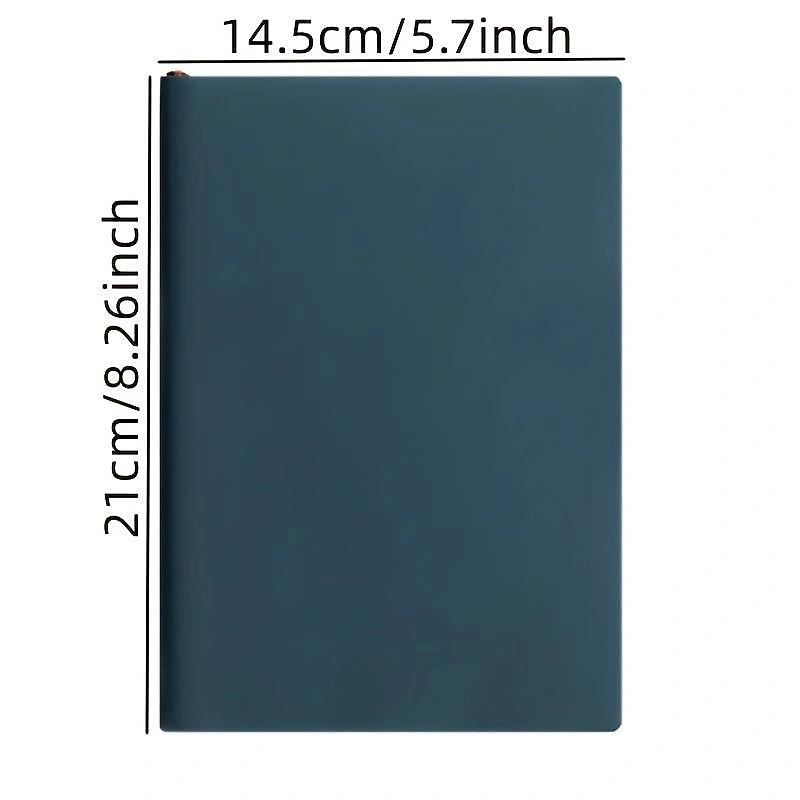 Soft Leather Sheepbark Notebook Business Work Notebook Office Notepad Annual Meeting Notebook, Back to School Gift2