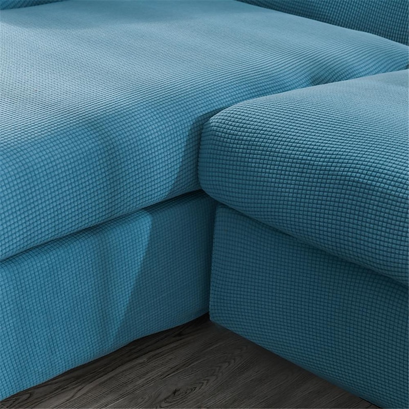 Dustproof All-powerful Slipcovers Stretch L Shape Sofa Cover Burgundy Super Soft Fabric Couch Cover Sofa With One Free Boster Case Modern Sofa Slipcover for Living Room Furniture Protector for Pets4