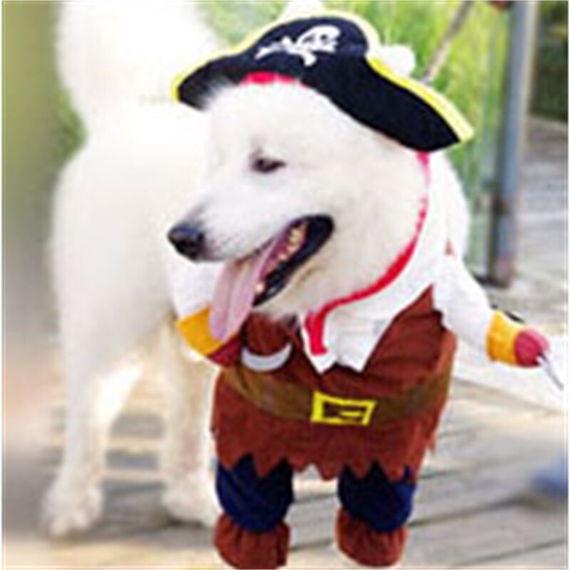 Dog Costume Funny Dog Clothes Cat Funny Bibear Puppy Dog Small Dog Teddy Pirate Transfiguration Pet Apparel for Halloween/Carnival3