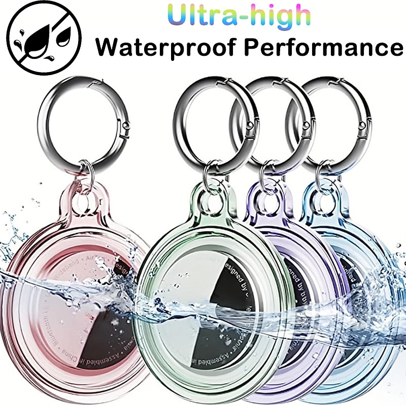 Waterproof Holder For Airtag,Keychain For Airtag , Case For Dog Collar, Luggage, Keys, Full Body Anti-Scratch Protective