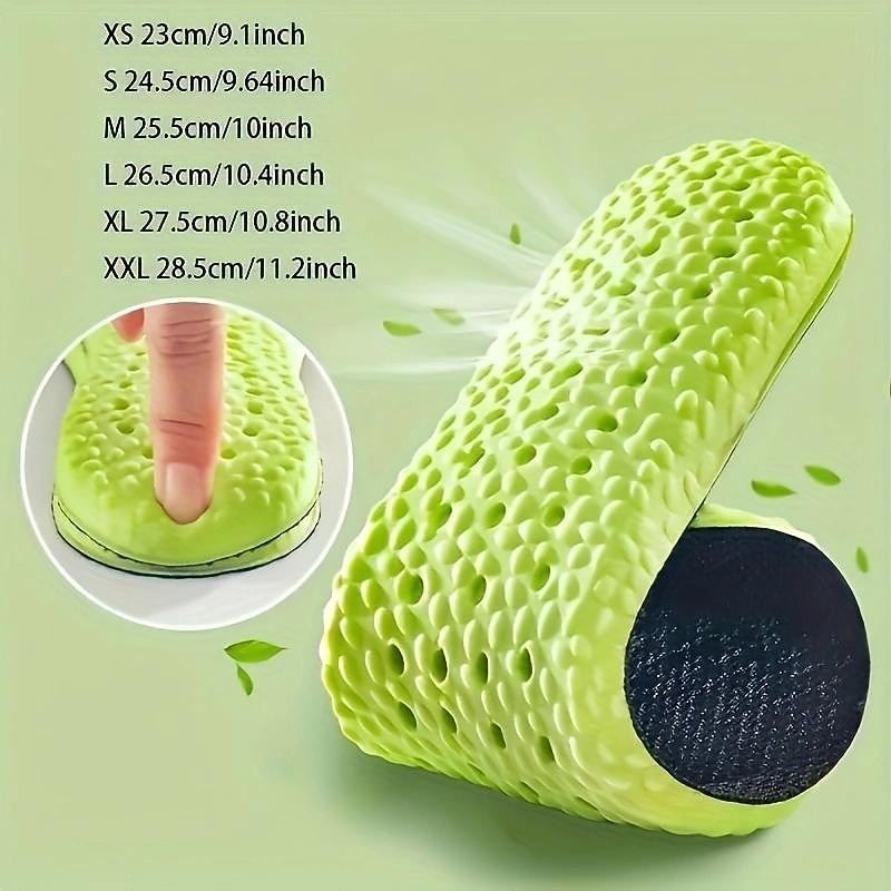1 Pair Shock Absorption Comfortable Breathable Deodorant Insoles, Insoles For Sneakers Comfortable Plantar Fasciitis Insoles Foot Men's And Women's Sex Orthopedic Sole Running Accessories3