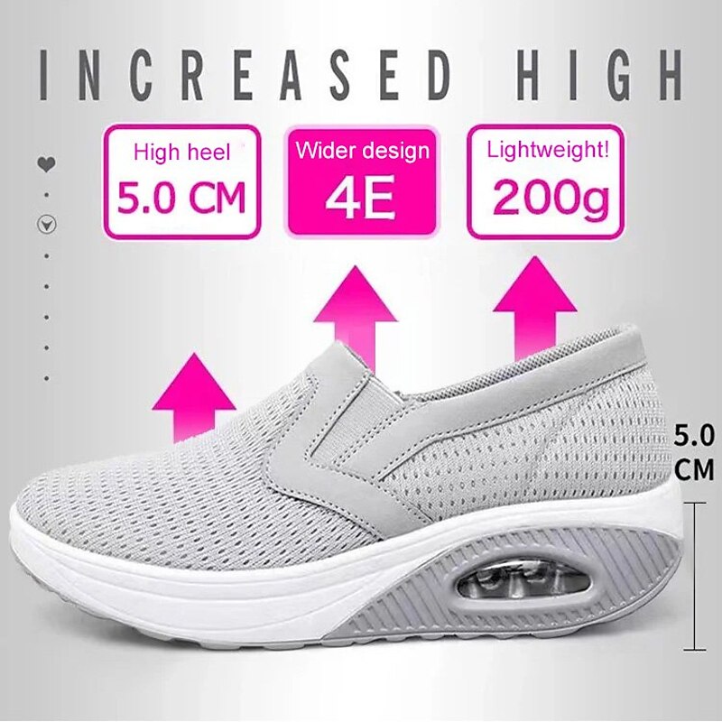 Women's Purple Slip-On Athletic Walking Shoes with Air Cushion Sole for Comfort and Support4