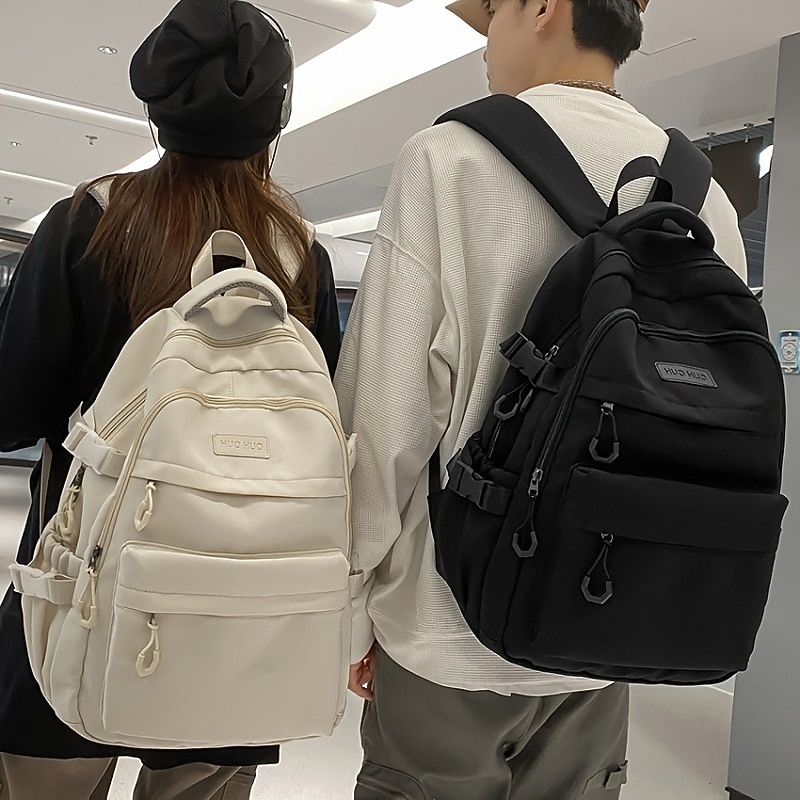 Waterproof Nylon Casual Backpack for School and Travel - Stylish and Durable Design, Perfect for Students, Back to School