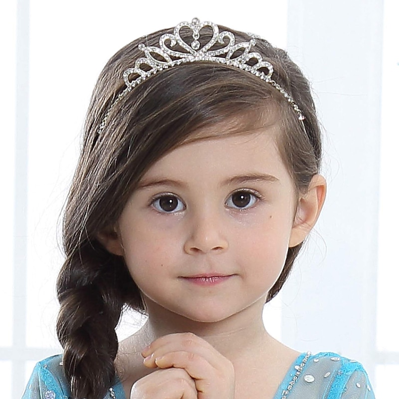 crown tiara children's headband alloy rhinestone hair accessories baby crown birthday party hair accessories girls dress accessories