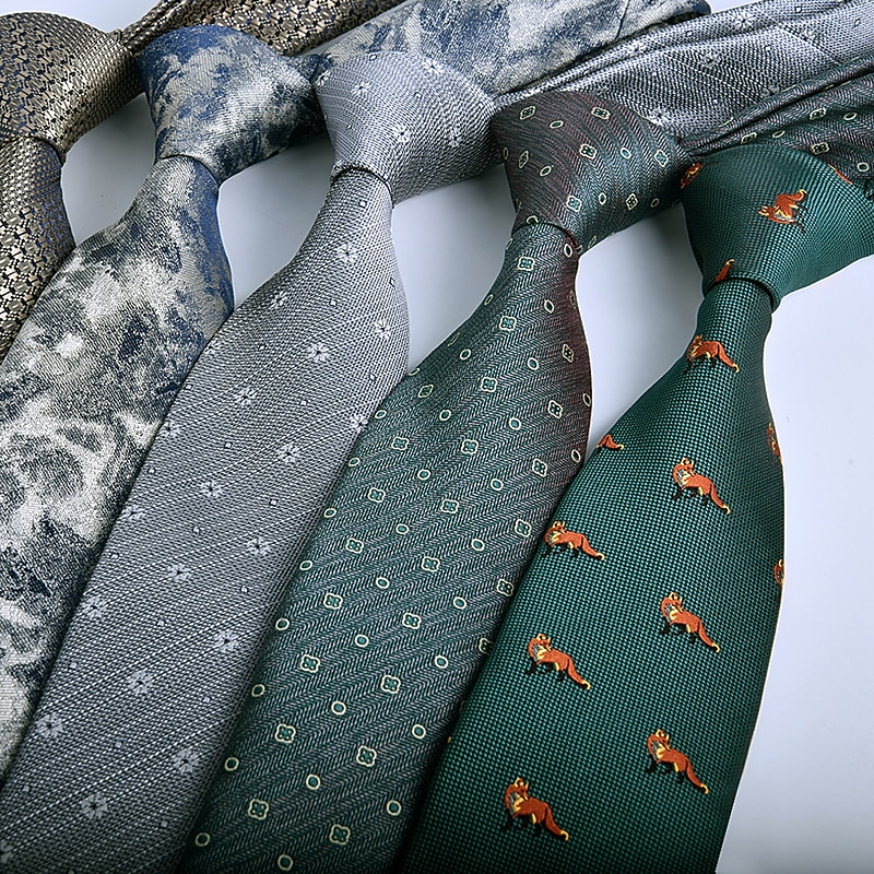 Men's Ties Neckties Classic Adjustable Print Print Wedding Birthday Party