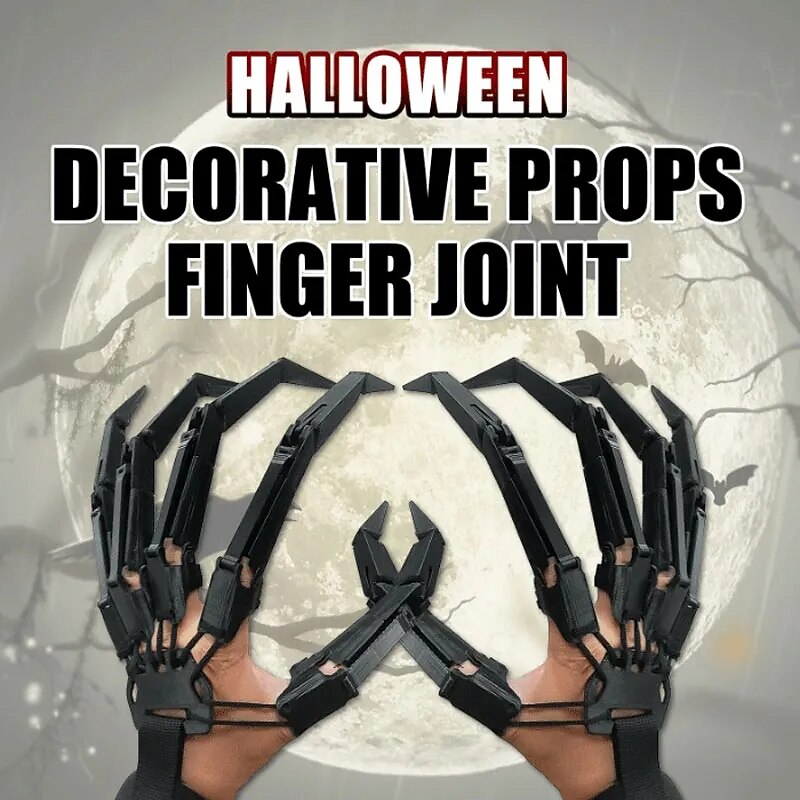Halloween Articulated Finger Extensions, Halloween Articulated Fingers, 3D Printed Flexible Finger Extensions Fits All Finger Sizes Articulated Fingers2