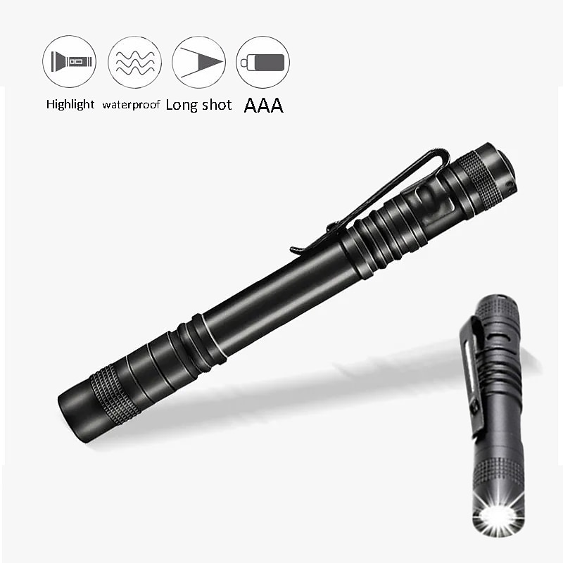 Mini Portable LED Pen Light Pocket Ultra Bright High Lumens Handheld Flashlight Linterna Led Torch for Camping Outdoor Emergency