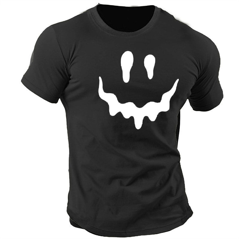 Men's Cartoon Graphic Prints T Shirt Graphic Tee 100% Cotton Short Sleeve Graphic Shirt Black Blue Green Comfortable Tee Outdoor Street Fashion Designer Clothing4