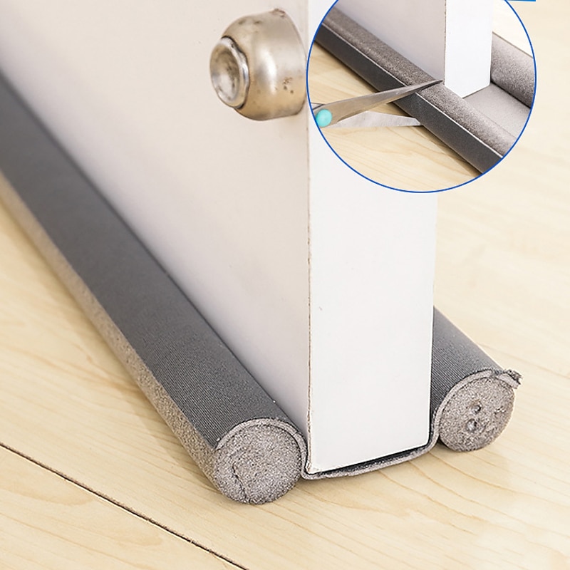 Door Bottoom Draft Stopper Adjustable Door Sweep Under Door Draft Blocker Insulator Weatherstrip Household Foam Sealing Strip2