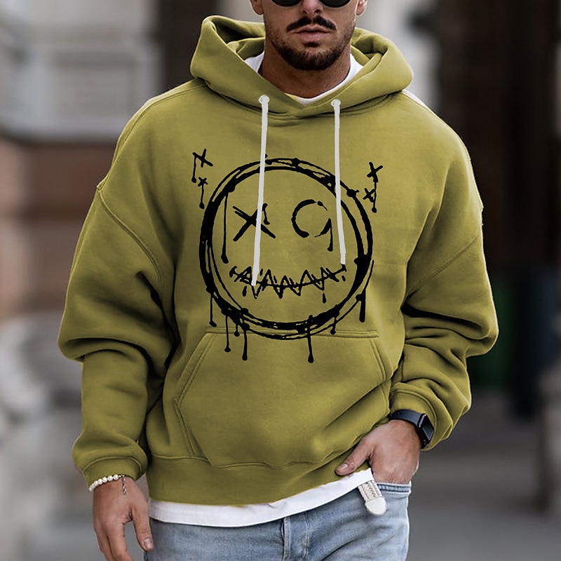 Men's Cartoon Graphic Prints Hoodie Hoodies Sweatshirt Streetwear Designer Long Sleeve Hooded Daily Sports Pink Blue Print Spring &  Fall Designer2