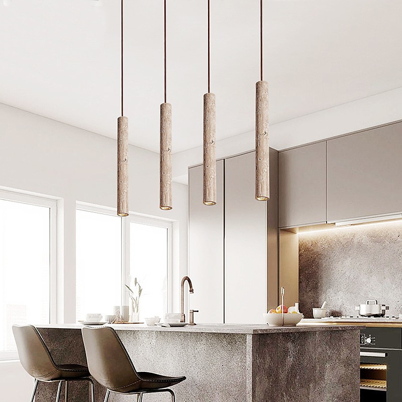 Industrial Pendant Light 30/40/60cm Cylindrical Cement Hanging Lamp Modern Vintage Concrete Pendant Lamp Vintage Rural Style Farmhouse Single Head Chandelier for Loft Farm Garage 110-240V3