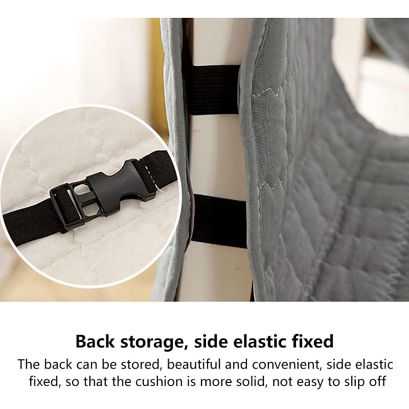 Dining Chair Cover Chair Seat Cushion Pad Slipcover  High Back Dining Chair Cover Non-Slip with Ties Thick Durable and Washable Pads for Dining Room, Office, Kitchen 1PC4