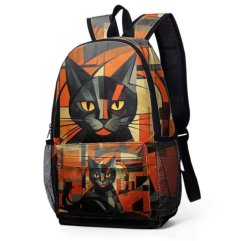 Cute Black Cat Backpack for Girls – Trendy Animal Print School Bag with Large Capacity and Fun Design for Teens3