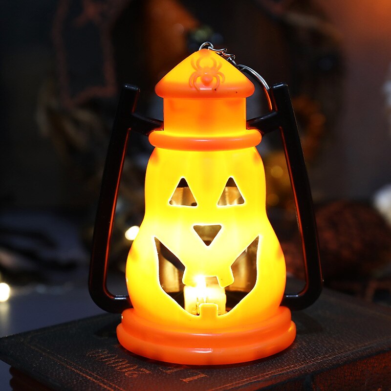 Halloween Decorations LED Pumpkin Lanterns Jack O Lantern Festival Night Lanterns Atmosphere Party Candle Lantern Terror Props Skeleton Props Decoration4