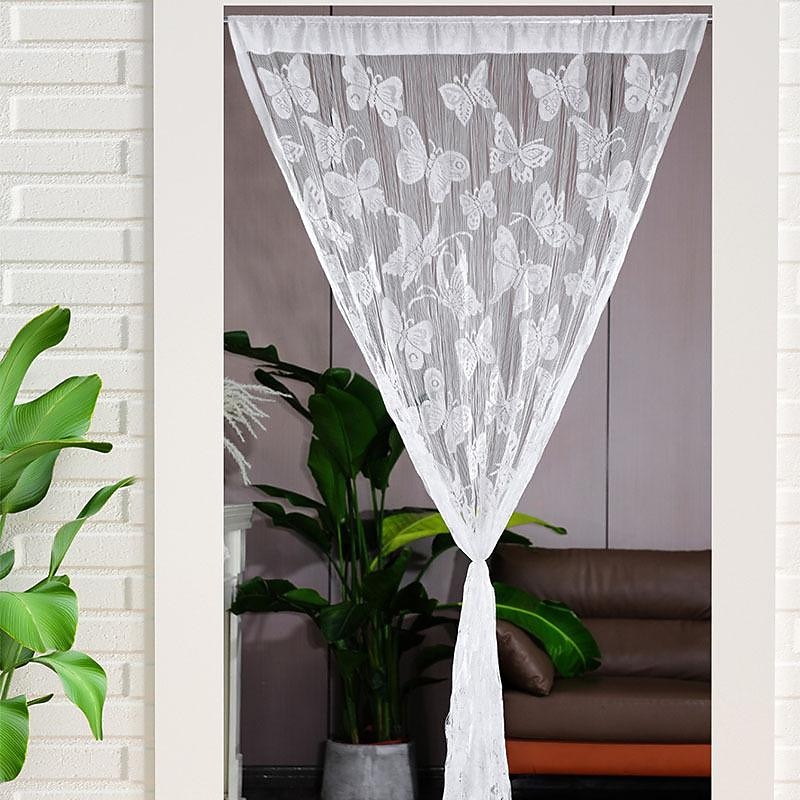 Butterflies String Curtain Doorway Curtain Tassels Beaded Curatin, Boho Macrame Sliding Door Curtain Wedding Tapestry Decoration, Room Divider for Pergola Outdoor Patio4