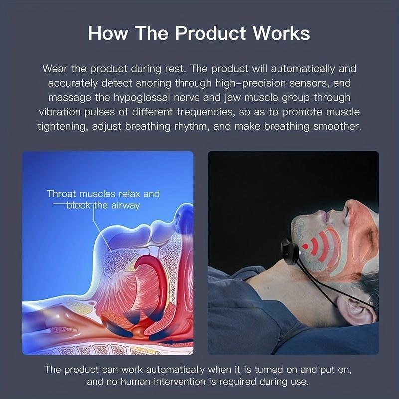 Smart Anti-snoring Device Portable USB Rechargeable Sleep Instrument Wireless Head Massager To Improve Sleep Physiotherapy3