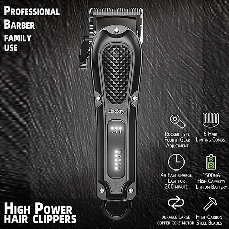 Hair Clippers for Men Hair Trimmer for Men Cordless Hair Clipper Beard Trimmer Barber Zero Gapped Hair Clippers with  for Clippers for Hair Cutting4