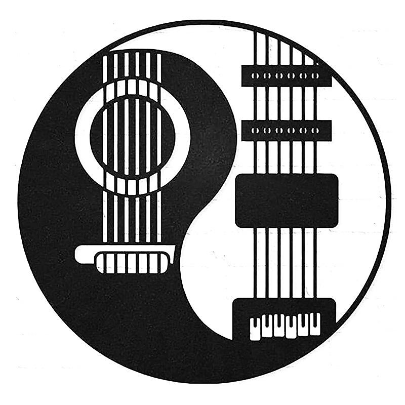 Guitar Music Metal Wall Decor Tree of Life Metal Wall Art Bird Ornament Home Bedroom Living Room Window Decoration4