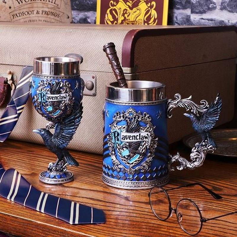 Halloween Magic Medieval Goblet Model Cup, Fantasy Wizard Tankard Ornament, Vintage Decorative Trophy for Home Display, Resin Cup Replica2
