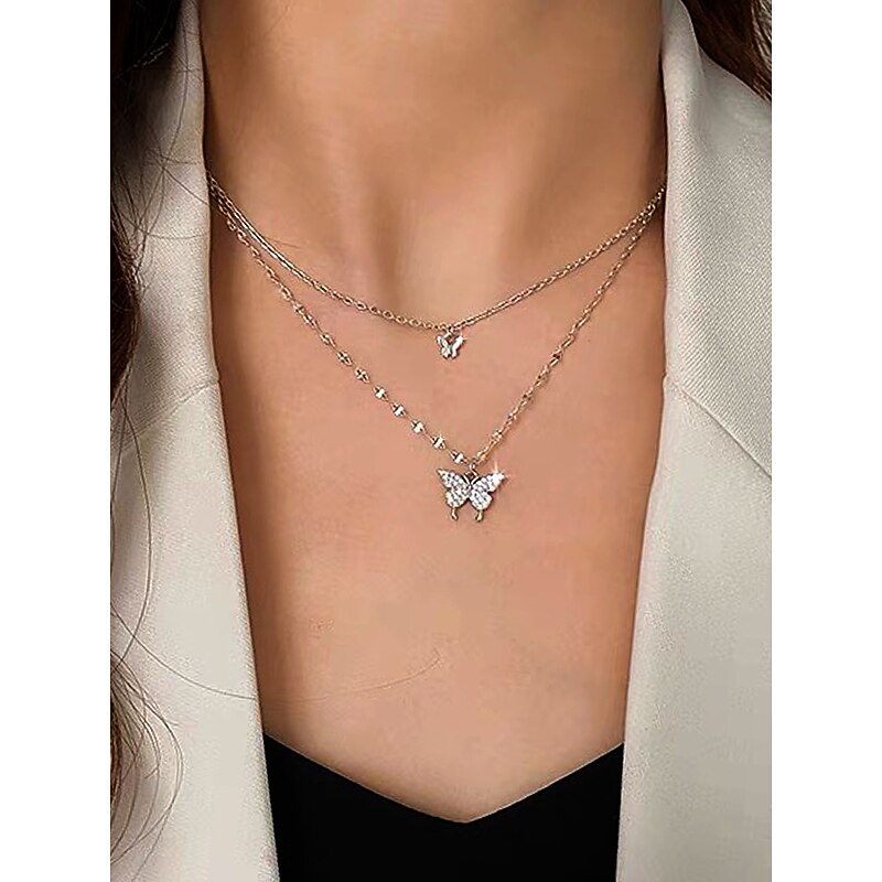 Women's necklace Fashion Outdoor Butterfly Necklaces2