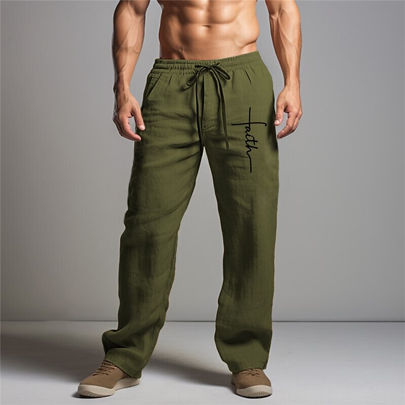 Men's Graphic Prints Cross Trousers Summer Pants Beach Pants Mid Waist Streetwear Hawaiian Designer Casual Daily Holiday Drawstring Elastic Waist 3D Print Spring & Summer Hot Stamping Black White4