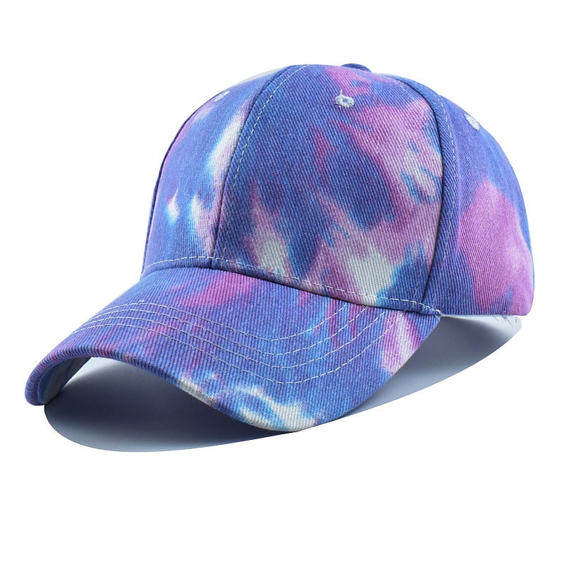 Unisex Baseball Cap Sun Hat White Yellow Polyester Print Travel Beach Outdoor Vacation Tie Dye Adjustable Fashion Eye Protection4