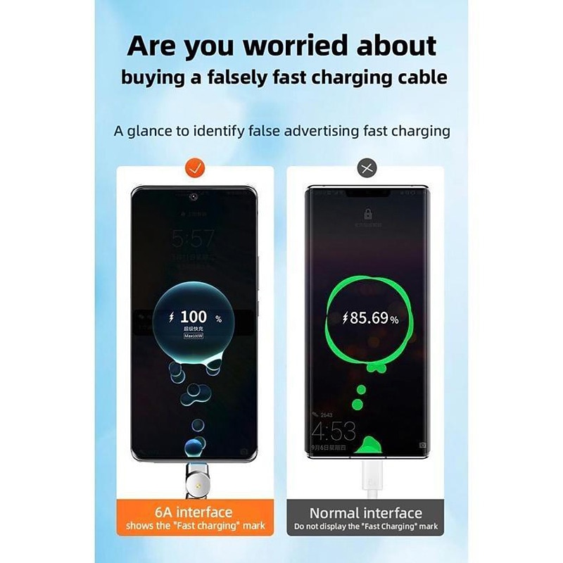 120W 3 in 1 Super Fast Charging Cable Micro USB Type c Gaming180° Rotating Data Cable For Huawei Smart Phone Silicone Cable3