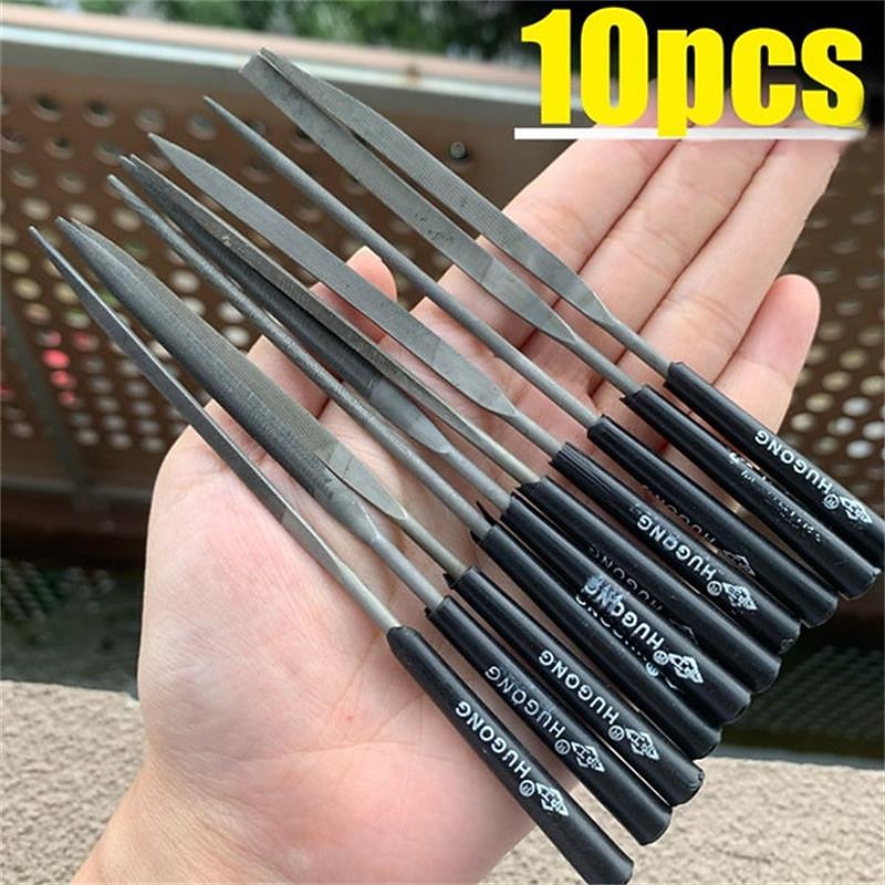 10pcs Needle File Set Files For Metal Glass Stone Jewelry Wood Carving Craft S8KCA64