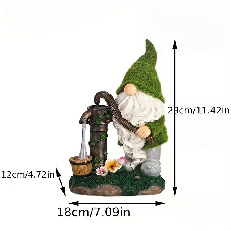 Garden Statues Gnome Decor Garden Resin Gnomes Elf With Solar LED Lights Outdoor Lawn Ornaments Decor For Patio Yard Porch Decoration Gifts Waterproof Outdoor Garden Decoration Solar Light For Garden Patio Courtyard Lawn And Tabletop3