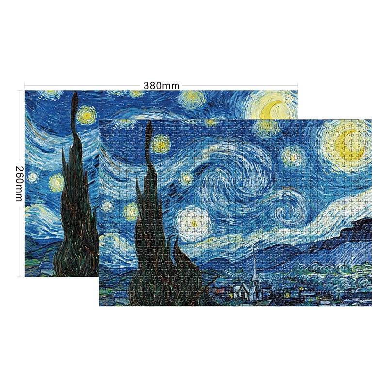 1000 Pieces Of Paper Oil Painting Puzzle Puzzle Puzzle Adult Stress Relief Toy Gift Flat PuzzleAdult Style2