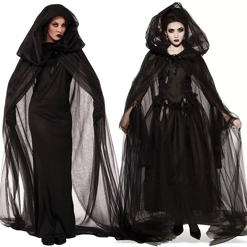 Witch Devil Ghost Bride Halloween Cosplay Costume Party Costume Masquerade Walpurgis Night Outfits Cosplay Adults' Women's Masquerade Mardi Gras Performance Party Halloween Easy Halloween Costumes2