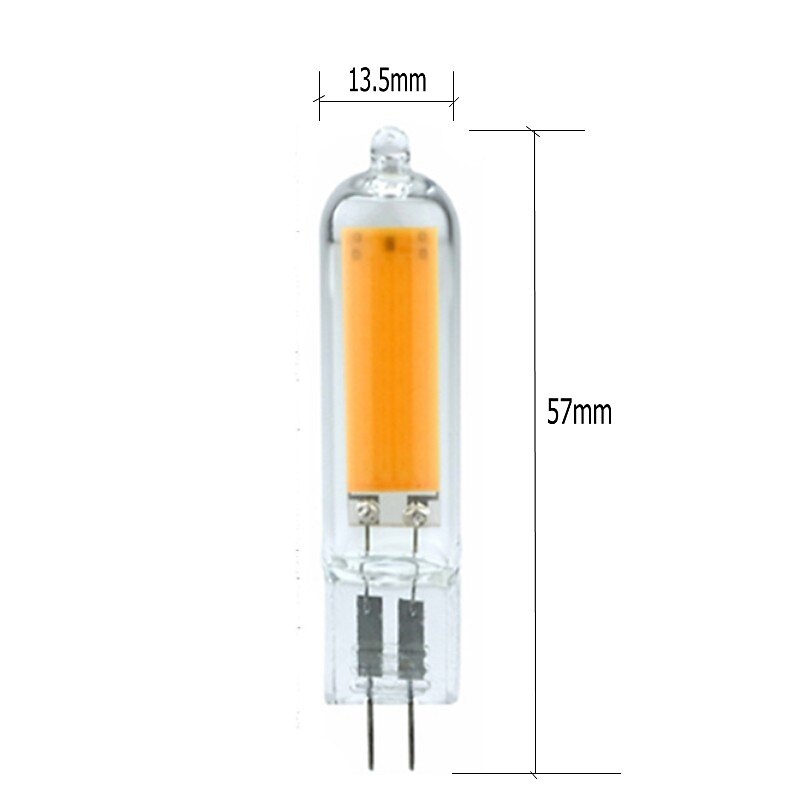 6PCS 3.5W LED Bi-pin Lights 300 lm G9 /G4 T 1 LED Beads COB Warm White /White  Dimmable 220-240 V4