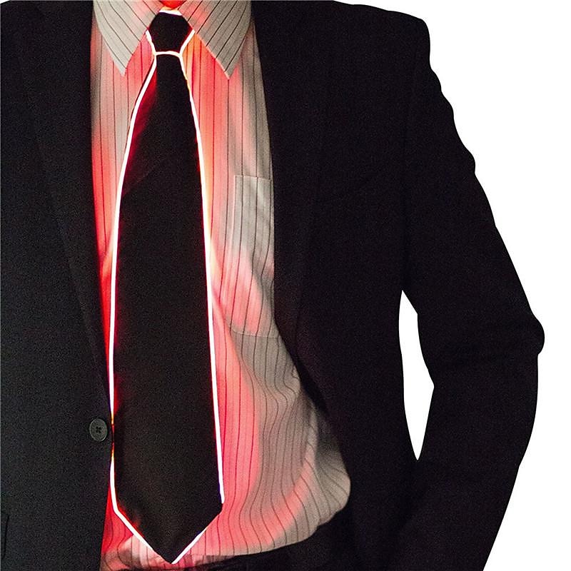 Men Glowing Tie EL Wire Neon LED Carnival Luminous Party Haloween Christmas Luminous Light Up Decoration DJ Bar Club Stage Prop Clothing4