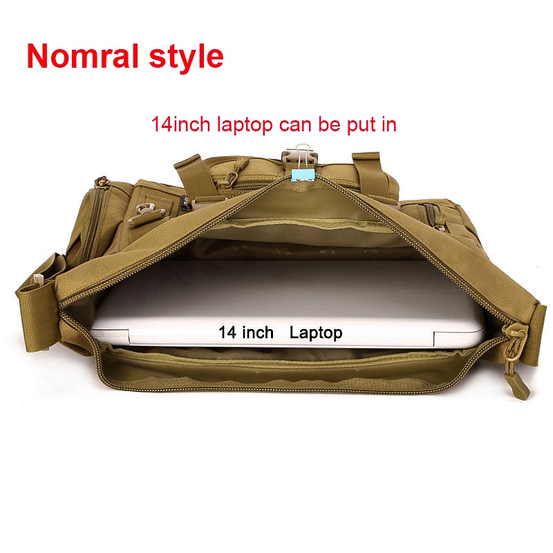 Men's Computer Bag Army Fan Camouflage Shoulder Bag  Large Messenger Bag Ipad3 Men's Bag A4 Book Leisure Bag4