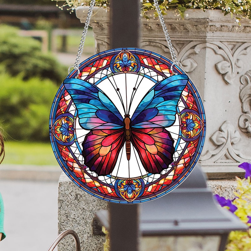 1pc Butterfly Wall Hanging Suncatcher for Home and Garden Decor - Perfect for Home Decor4
