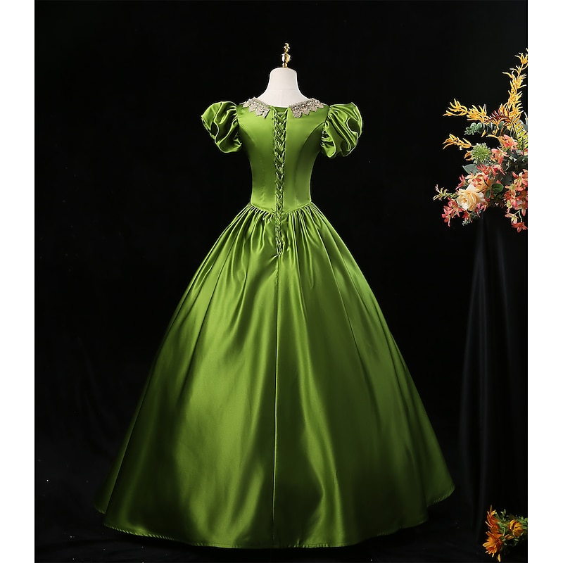 Gothic Victorian Vintage Inspired Dress Party Costume Prom Dress Princess Shakespeare Solid Color Ball Gown Fancy Dress Women's Royal Halloween Carnival Valentine's Day Party Evening Party Stage4