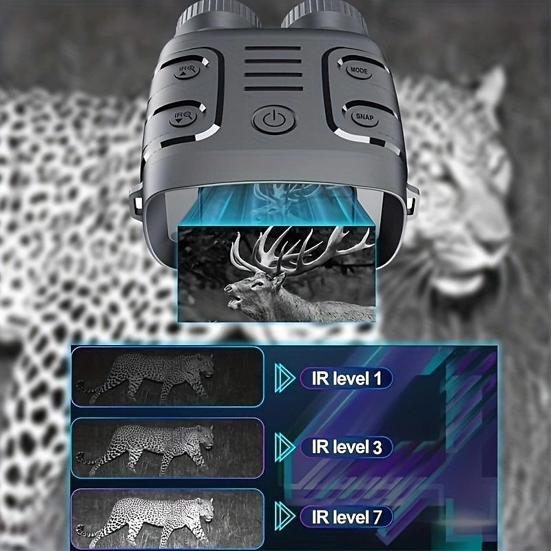 Night Vision Goggles With 5X Digital Zoom Camera NV Binoculars Telescope With Long Infrared Viewing Distance At Night For Hunting And Camping (Built-in Rechargeable Battery)3