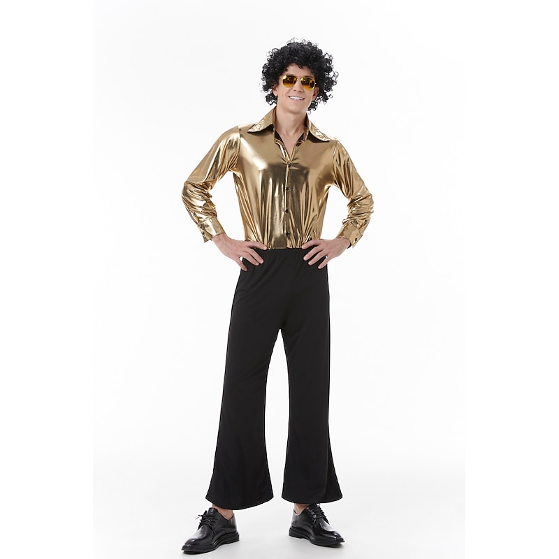 Disco Couples Carnival Costume Abba Costume Adults' Men's Women's Retro Vintage 1960s 1970s Carnival Masquerade Mardi Gras Easy Carnival Costume2